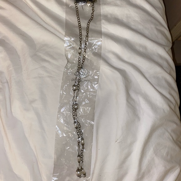 Women’s Long Pearl Necklace and Earring Set - Picture 1 of 3